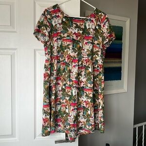 Forever 21 Dress with City/Townscape Design - Medium